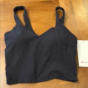 lululemon athletica Black V-Neck Crop Sports Bra Tank